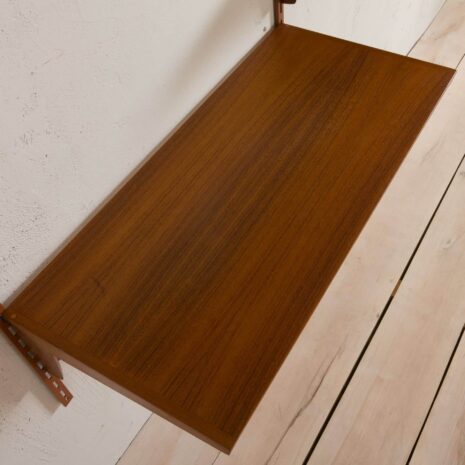 2120 Kai Kristiansen FM Wall Unit in teak with cabinet and desk-shelf-11 Kai Kristiansen FM Wall Unit in teak with cabinet and desk shelf scaled