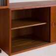 Kai Kristiansen FM Wall Unit in teak with  cabinets vitrine and  shelves  scaled