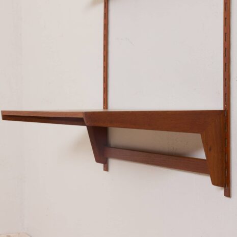 2123 Biurko Kai Kristiansen zestaw FM szafka wisząca z drewna tekowego - 3 półki-6 Kai Kristiansen desk set FM wall unit in teak shelves scaled