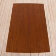 Rectangular teak extension table with rounded edges  scaled