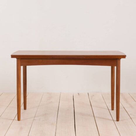 2125 Prostokątny stół z drewna tekowego z zaokrąglonymi krawędziami-2 Rectangular teak extension table with rounded edges scaled