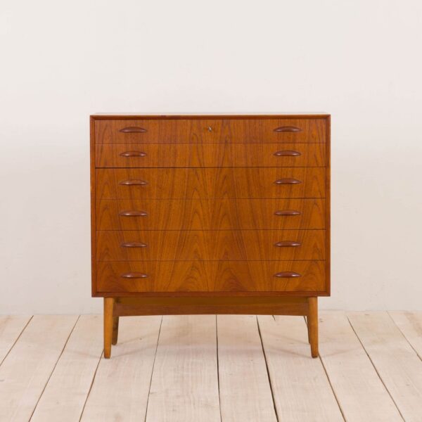 Johannes Sorth teak chest of drawers for Nexo  scaled