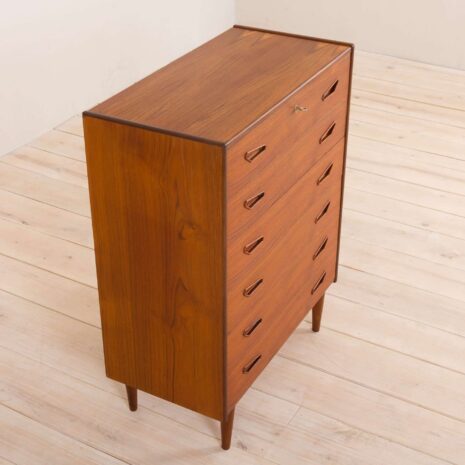 2127 Danish teak chest of drawers with from the 60s-12 Danish teak chest of drawers with from the s scaled