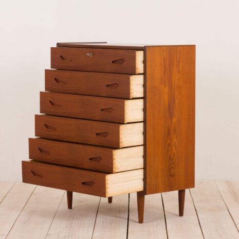 2127 Danish teak chest of drawers with from the 60s-3 Danish teak chest of drawers with from the s scaled