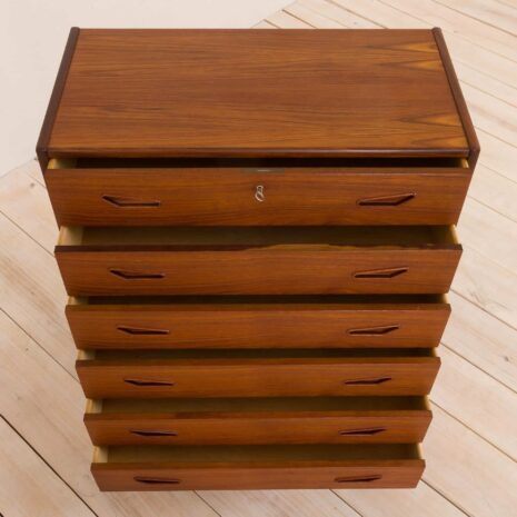 2127 Danish teak chest of drawers with from the 60s-5 Danish teak chest of drawers with from the s scaled