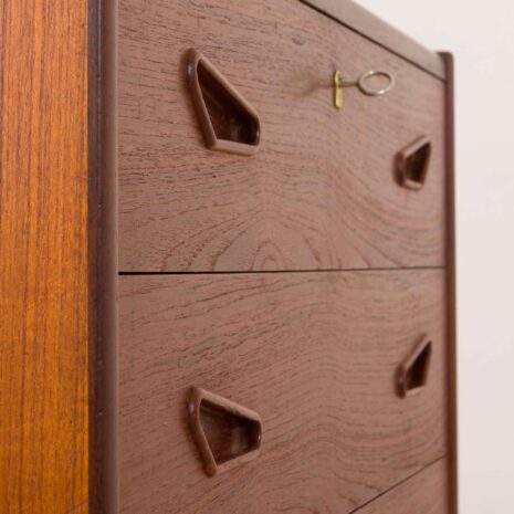 2127 Danish teak chest of drawers with from the 60s-7 Danish teak chest of drawers with from the s scaled