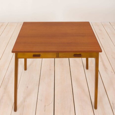 2129 Danish petite -lady desk - in teak and beech-3 Danish petite lady desk in teak and beech scaled