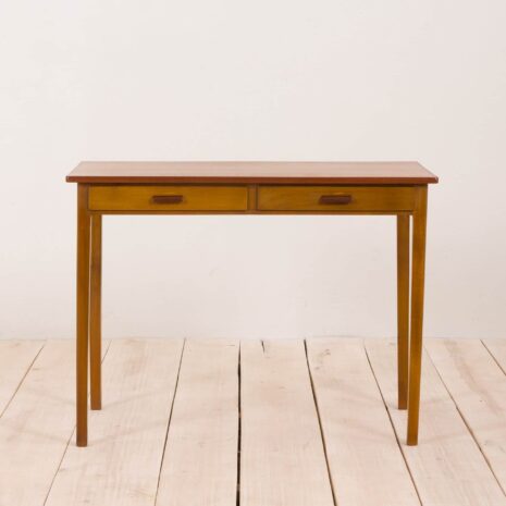 2129 Danish petite -lady desk - in teak and beech-4 Danish petite lady desk in teak and beech scaled