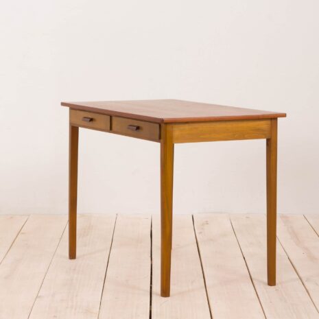 2129 Danish petite -lady desk - in teak and beech-5 Danish petite lady desk in teak and beech scaled