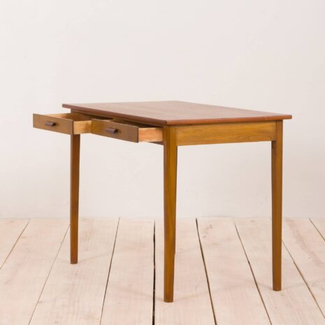 2129 Danish petite -lady desk - in teak and beech-6 Danish petite lady desk in teak and beech scaled