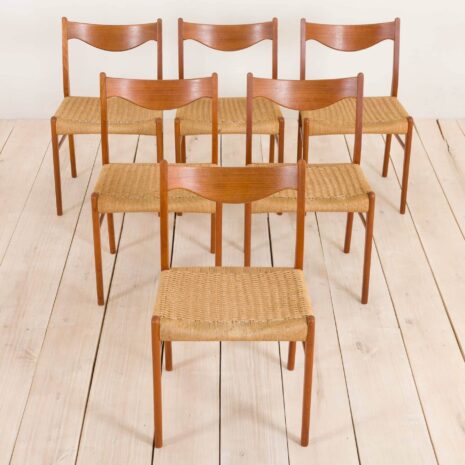 2133 Six chairs by arne Wahl Iversen for Glyngore Stolefabrik-1 Six chairs by arne Wahl Iversen for Glyngore Stolefabrik scaled