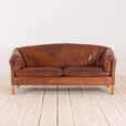 Mogens Hansen  seater cognac leather sofa  scaled