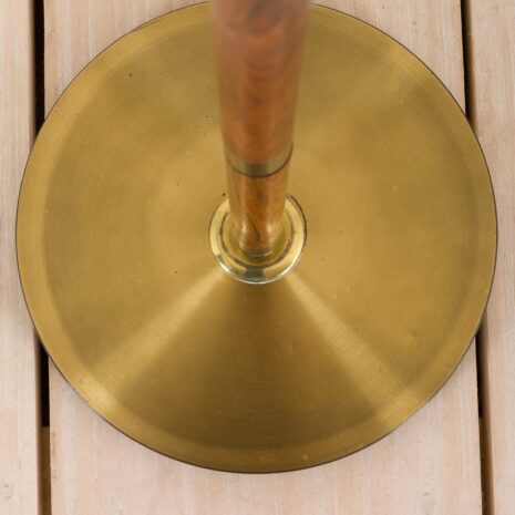 2157 Danish rosewood and brass floor lamp with Le Klint shade-5 Danish rosewood and brass floor lamp with Le Klint shade scaled