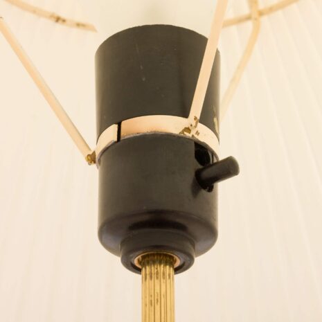 2157 Danish rosewood and brass floor lamp with Le Klint shade-7 Danish rosewood and brass floor lamp with Le Klint shade scaled