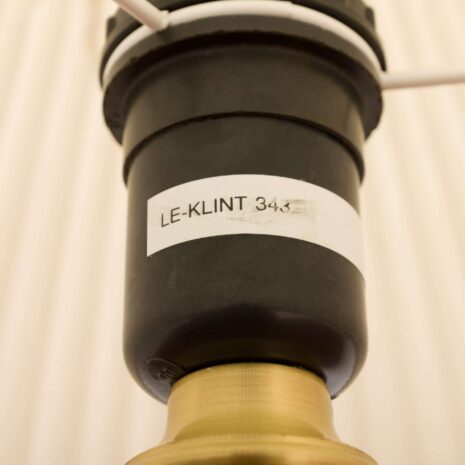 2159 Holmegaard deep green glass lamp with Le Klint shade-9 Holmegaard deep green glass lamp with Le Klint shade scaled