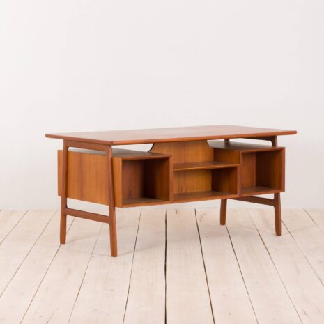 2152 Omann Jun biurko z drewna tekowego-6 Omann Jun teak executive desk scaled