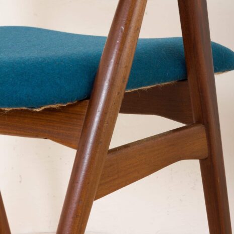 2153 Set of 4 MID-CENTURY DANISH TEAK DINING CHAIRS BY TH. HARLEV FOR FARSTRUP MØBLER, 1950S-16 Set of MID CENTURY DANISH TEAK DINING CHAIRS BY TH