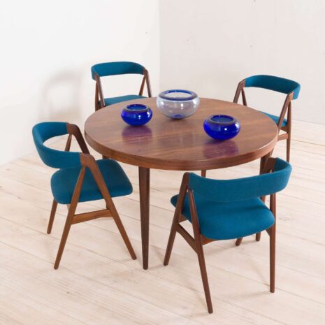 2153 Set of 4 MID-CENTURY DANISH TEAK DINING CHAIRS BY TH. HARLEV FOR FARSTRUP MØBLER, 1950S-18 Set of MID CENTURY DANISH TEAK DINING CHAIRS BY TH