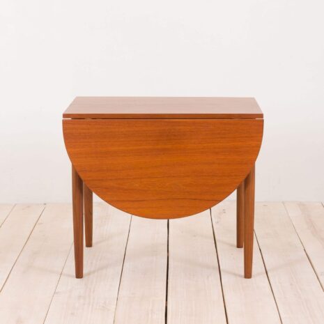 2155 Danish Extension Drop Leaf Table In Teak, 1960s-6 Danish Extension Drop Leaf Table In Teak s scaled