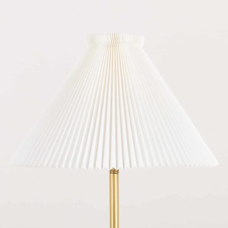 2158 Brass floor lamp with le klint shade-3 Brass floor lamp with le klint shade scaled