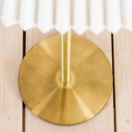 2158 Brass floor lamp with le klint shade-5 Brass floor lamp with le klint shade scaled