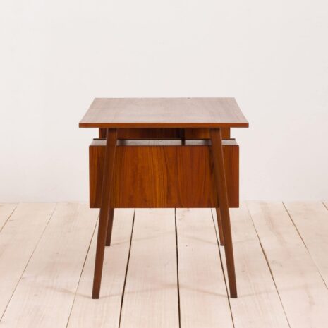 2163 Duńskie tekowe biurko dwustronne z połowy wieku - 5 Danish teak mid century double sided desk scaled