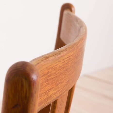 2170 set of 4 Danish MID-CENTURY teak chairs in new blue upholstery-15 set of Danish MID CENTURY teak chairs in new blue upholstery scaled