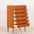 Danish teak chest of drawers with tilted handles  scaled