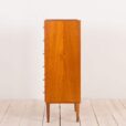 Danish teak chest of drawers with tilted handles  scaled