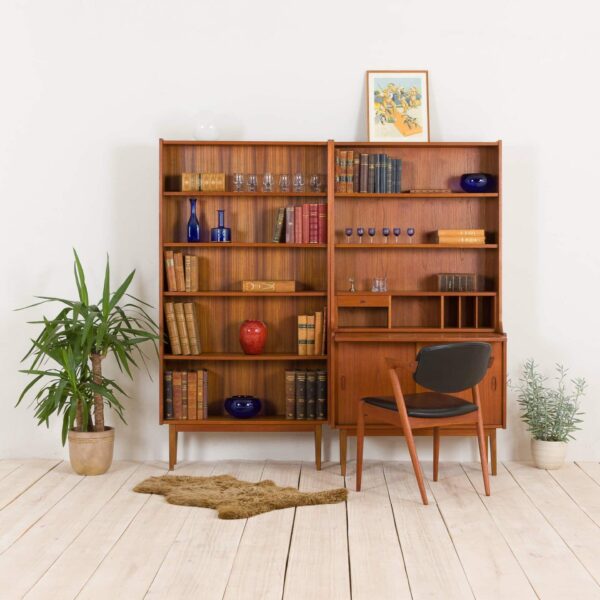 biblioteka tekowa dwuczęściowa  scaled