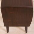 Danish rosewood entry chest of drawers nightstand from the s  scaled