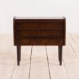 Danish rosewood entry chest of drawers nightstand from the s  scaled
