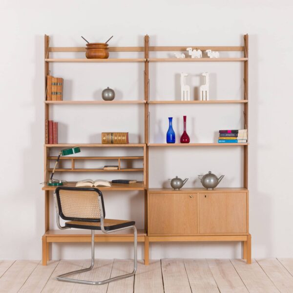 Bruksbo white oak shelving unit by Veggen s Norway  scaled