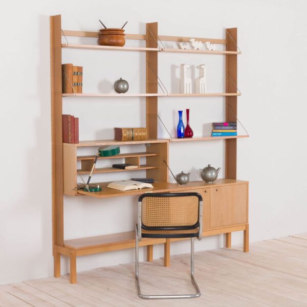 Bruksbo white oak shelving unit by Veggen s Norway  scaled