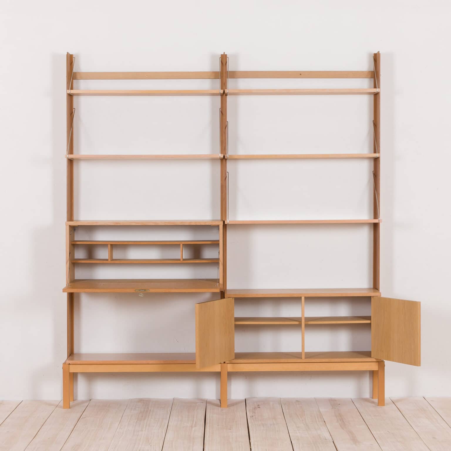 White oak shelving unit, Torbjorn Afdal For Bruksbo Scandinavian
