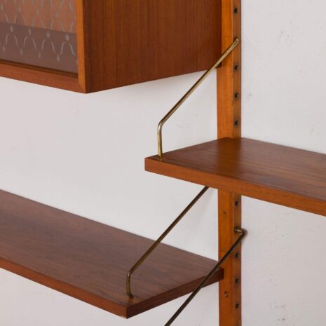 2179 Poul cadovius wall unit with desk and glass doors cabinet-5 Poul cadovius wall unit with desk and glass doors cabinet scaled