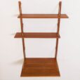 Danish teak wall desk unit  scaled