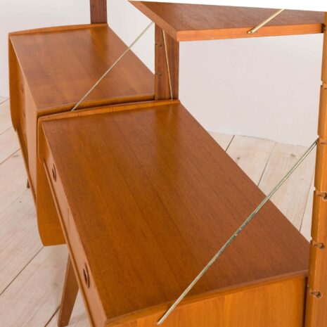 2186 Skandynawska wolnostojąca szafka ścienna Ergo autorstwa Johna Texmona Einara Blindheim-18 Scandinavian free standing Ergo wall unit by John Texmon Einar Blindheim scaled