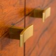 Danish three pieces credenza in rosewood with brass handles  scaled