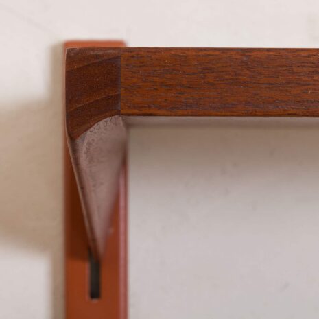 2122 Teak FM Wall Unit by Kai Kristiansen with-10 Teak FM Wandschrank von Kai Kristiansen mit skaliertem