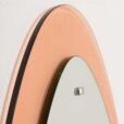 egg shaped s mirror with peach glass frame  scaled