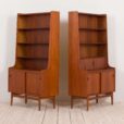 Johannes Sorth for Nexo two pieces bookcase with secretaire in teak  scaled
