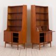 Johannes Sorth for Nexo two pieces bookcase with secretaire in teak  scaled