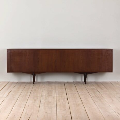 2204 Long Italian sideboard in teak with turned handles-12 Long Italian sideboard in teak with turned handles scaled