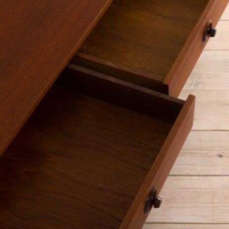 2204 Long Italian sideboard in teak with turned handles-15 Long Italian sideboard in teak with turned handles scaled