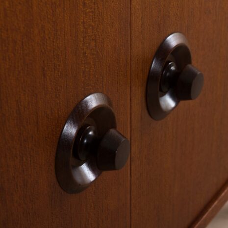 2204 Long Italian sideboard in teak with turned handles-16 Long Italian sideboard in teak with turned handles scaled