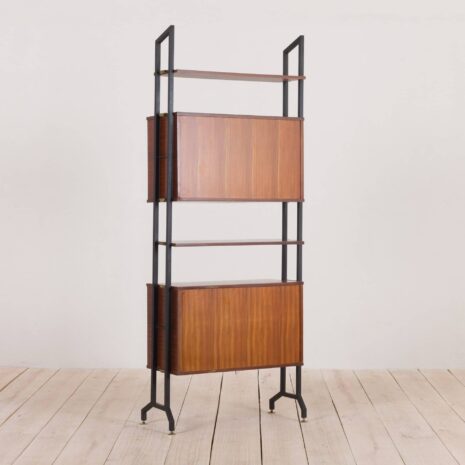 2210 ugly Italian mid century free standing bookshelf wall unit with brass details-7 ugly Italian mid century free standing bookshelf wall unit with brass details scaled