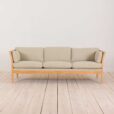 Scandinavian rattan seater sofa in new upholstery a La Plexus Denmark s scaled