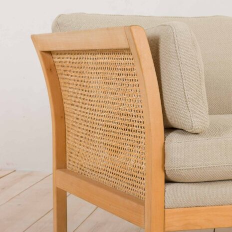2212 Scandinavian rattan 3 seater sofa in new upholstery a La Plexus, Denmark 60s-21 Scandinavian rattan seater sofa in new upholstery a La Plexus Denmark s scaled
