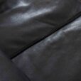 Vintage black leather Stouby  seater sofa
